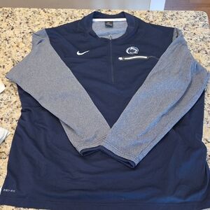 Nike NCAA Penn State Quarter Zip. Size 3XL Men.